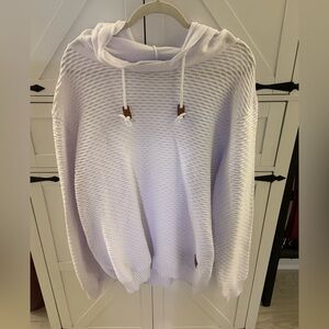 White Textured Hoodie XXL